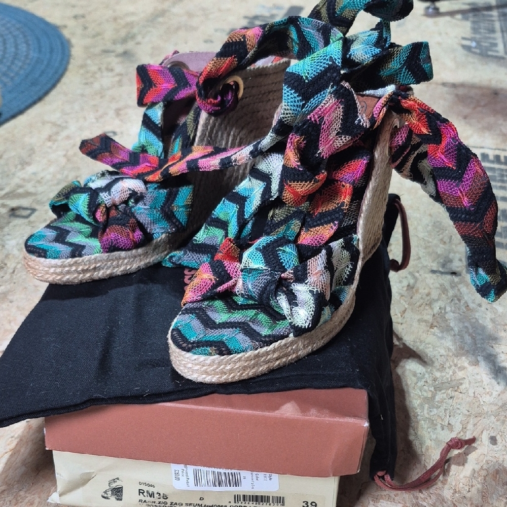 Missoni Multicolor Zigzag Espadrille Sandals